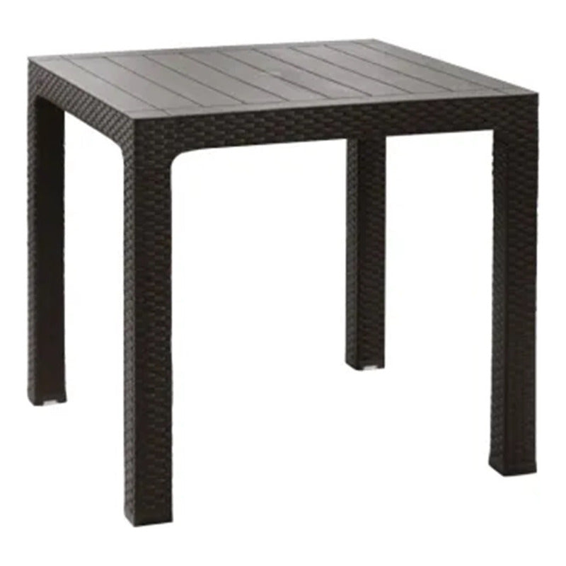 Mesa Roble Ratán Exterior Madera Living Comedor Terraza