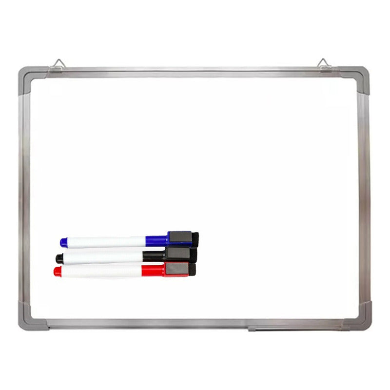 Pizarra Acrílica Magnetica Blanca Borrador + Plumones 90x60