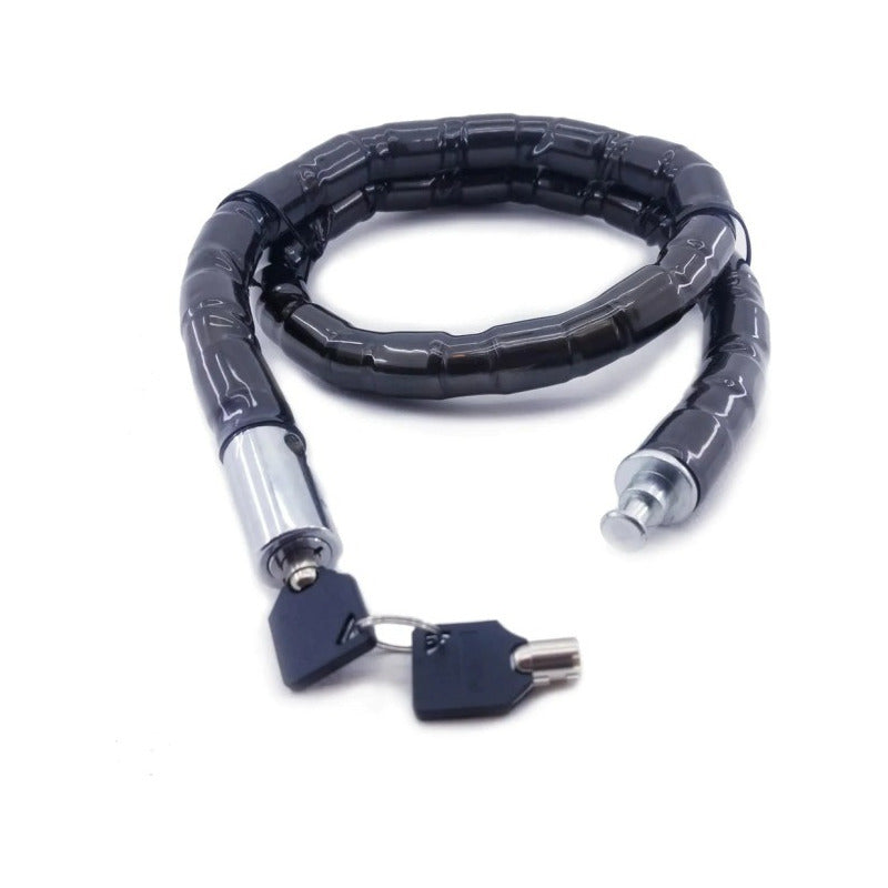 Cadena/ Candado C/llaves Cab. Cobra Moto Bicicleta Reforzada Azar