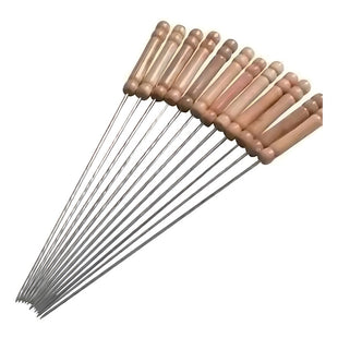 X10 Pinchos Anticuchos Brochetas Asados Fierros Barbacoa