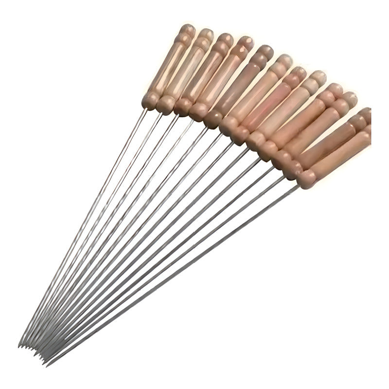X10 Pinchos Anticuchos Brochetas Asados Fierros Barbacoa