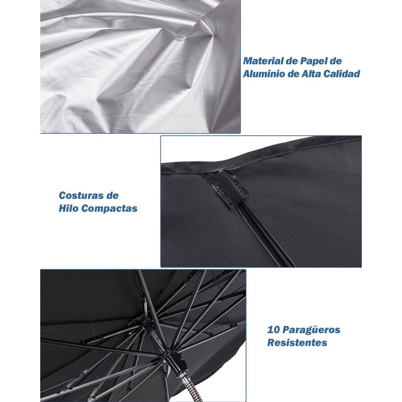 Quitasol Parasol Parabrisa Auto Tipo Sombrilla Cubre Sol