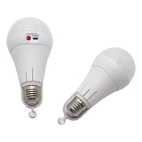 X3 Ampolleta De Emergencia Led E27 Luz 15w Recargable Usb Blanco Frío