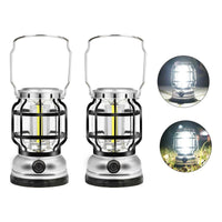 X2 Lampara Multifuncional Camping Recargable Energía Solar Gris