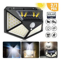 Foco Iuminarias Roro Led Solar Sensor Luces Focos Solares 100 Led Recargables
