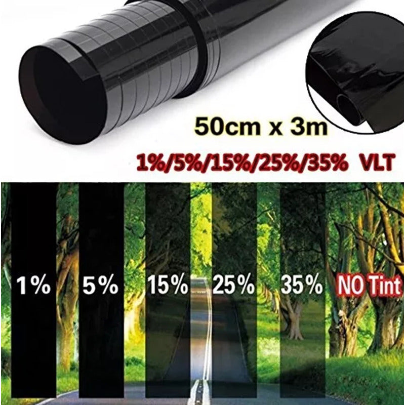 X2 Lamina Papel Film Polarizado Ventana Auto 50cm X 3 Metros