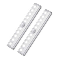 2 Luces Luz Barra Led 19cm Con Sensor Movimiento Baño Cocina