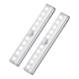 2 Luces Luz Barra Led 19cm Con Sensor Movimiento Baño Cocina