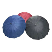 X2 Paraguas Automático Mango Curvo 16 Varillas Resistente
