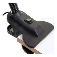 X3 Lampara Velador De Mesa Con Pinza Escritorio Flexible Rojo Blanco