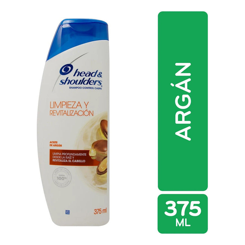 X2 Shampoo Head & Shoulders 375ml Limpieza Aceite De Argán