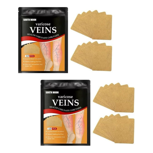 24 Parche Pierna Para Tratamiento De Venas Varicosas Varices Mentolada