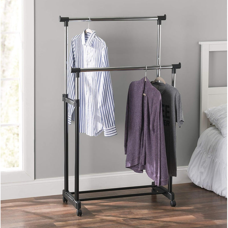 Perchero Colgante Organizador Doble Extensible Tendedero Rop