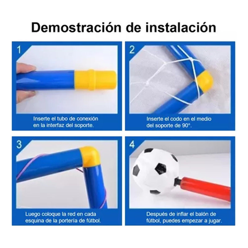 Porteria De Futbol 2 En 1 Canasta De Basquetbol Juego Juguet