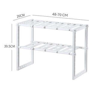 Estante Organizador De Ollas Ajustable Cocina Baño Multiuso