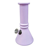 Bongs Vidrio Pyrex Pipa De Agua Resistente Quemador Liso Lila