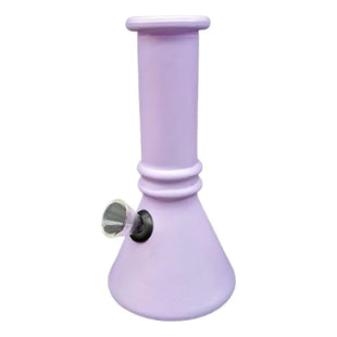 Bongs Vidrio Pyrex Pipa De Agua Resistente Quemador Liso Lila