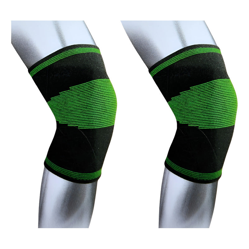 Pack X2 Rodillera Elástica Ortopédica Soporte Rodilla Negro Unica