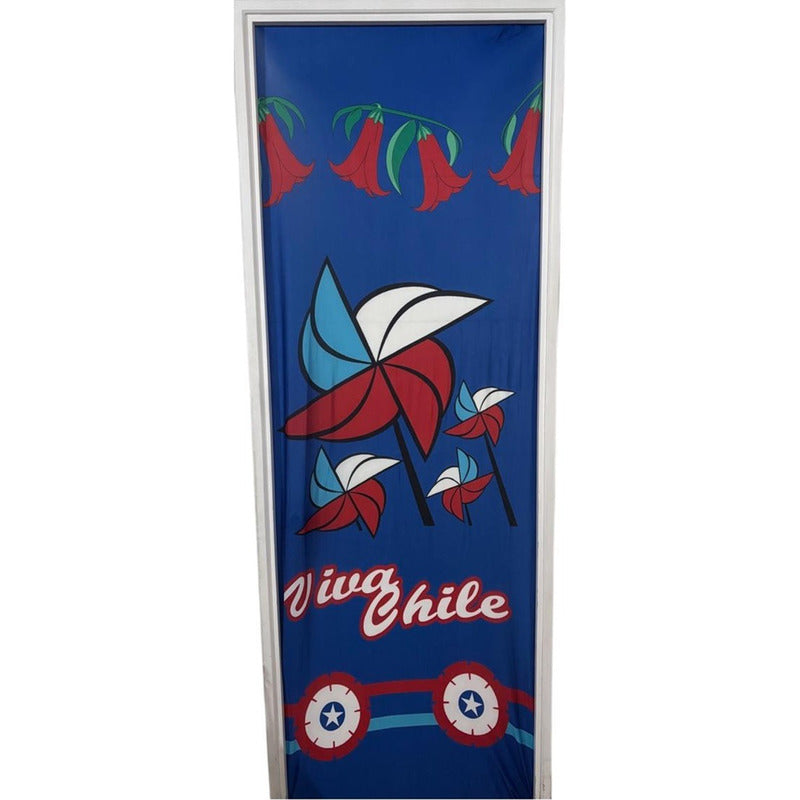 X2 Funda De Puerta Decoración Fechas Patrias 100x210cm M8