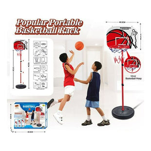 Torre Tablero Aro Basketball Malla Inflador+ Balón+ Inflador