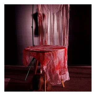 Decoracion Halloween Tela Decorativa Sangrienta Fiesta Terro