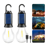 Pack X2 Ampolleta Solar / Recargable Usb Emergencia Portatil Cálida