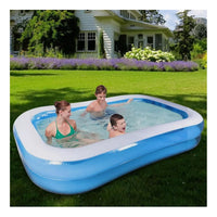 Piscina Familiar Inflable Rectangular 2m X 1.2m Verano Celeste