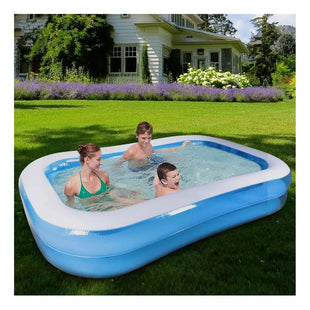 Piscina Familiar Inflable Rectangular 2m X 1.2m Verano Celeste