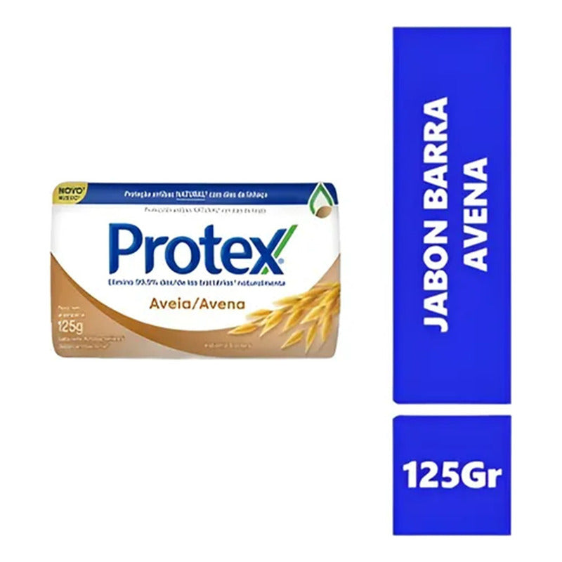 Jabón Barra Protex Antibacterial Avena 125gr Protección