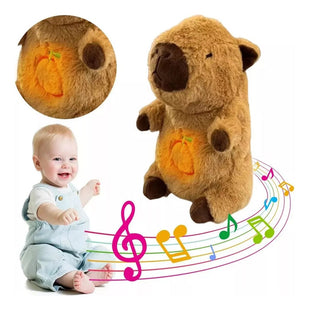 Peluche Capibara Relajant Sonido Luz Capybara Calma Ansiedad
