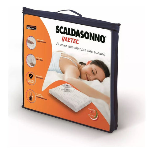 Calienta Cama Scaldasonno 150x160 2 Plazas Matrimonial Blanco Matrimonial