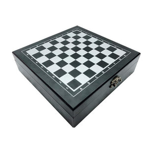 Set De Lujo Tablero Ajedrez Madera + Domino+ Cartas Poker