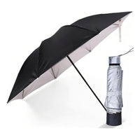 Paraguas Retráctil Plegable De Bolsillo Marin Color Negro Sombrilla Compacta Antilluvia Uv Paragua Portátil Unisex Paraguas Liviano Para Viaje Mochila Cartera Paragua Impermeable Resistente Negro
