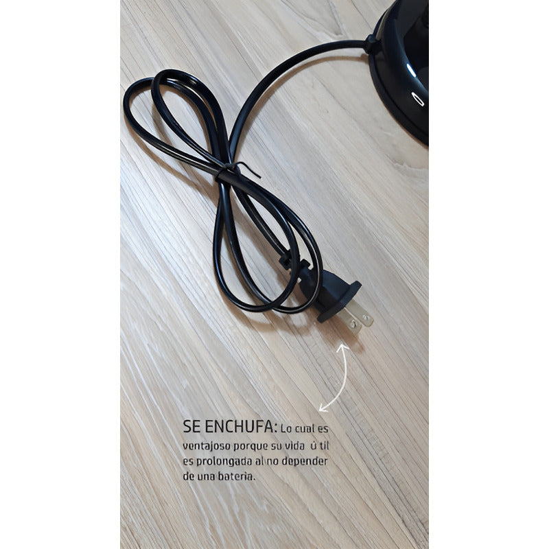 Lampara Escritorio Mesa Cuello Flexible Color De La Estructura Base Fija Negra