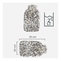 Pack2 Guatero Premium Goma Caucho 2000ml + Funda Polar Calor