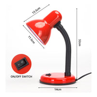 Lampara Escritorio Cuello Flexible Lampara Velador Lectura