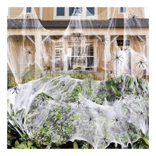 Telaraña Colgante Halloween Decoración Tela De Araña Adorno Gris Telaraña