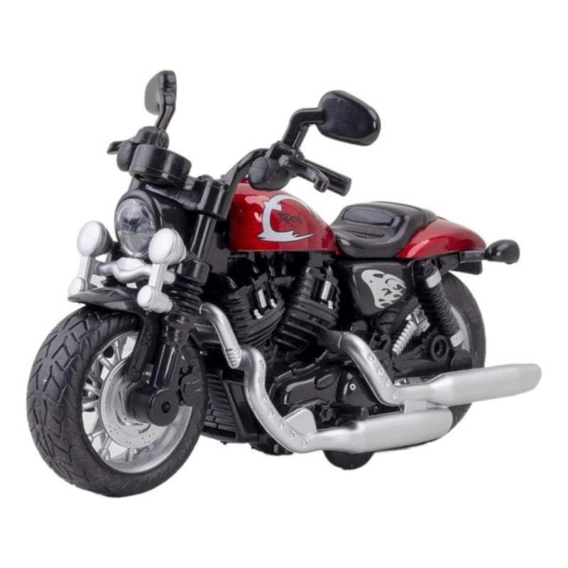 Motocicleta Juguete Coleccionable Luz Sonido Escala 1/12