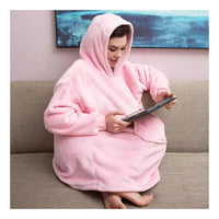 Pack X2 Polerones Sherpa Con Capucha Poleron Chiporro Huggle Hoodie Pijama Invierno Polar M&a Store