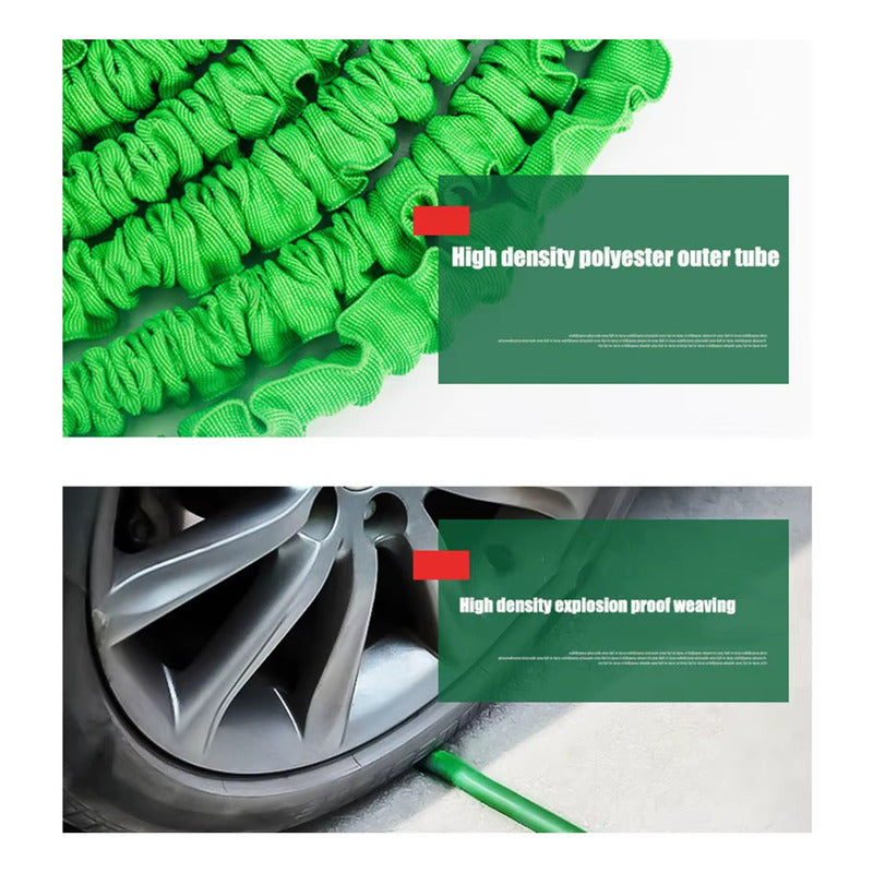 X2 Manguera Jardín Retráctil Flexible Expandible 22.5 Metros