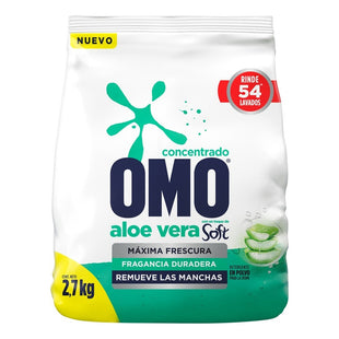 Detergente Omo Polvo Frescura Aloe Vera Toque De Soft 2.7kg