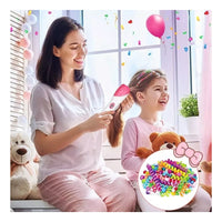 Set Juego De Accesorios Cabello Maquina Trenzas Niñas Color