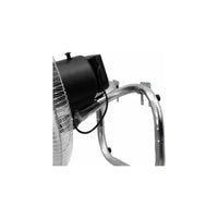 Pack 2 Ventiladores Turbo Grande Ventilador Pedestal Pie 50 Cm Blanco Plateada Metal 5