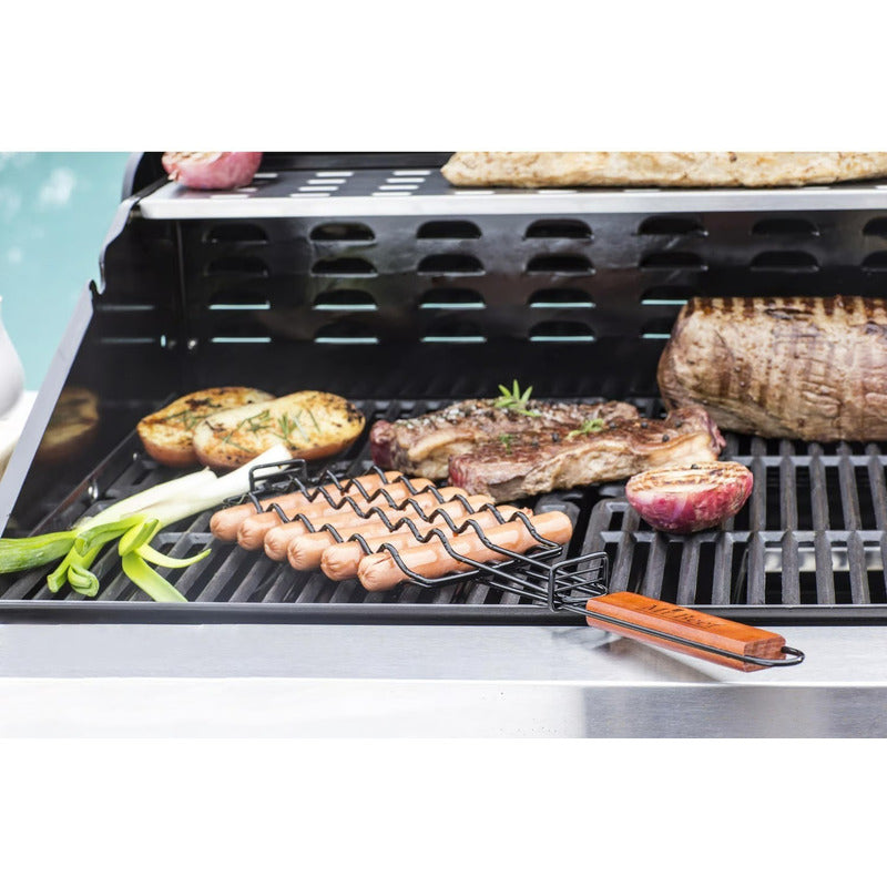 Rejilla Parrila Bbq Anti Adherente Asar Embutidos Mr Beef