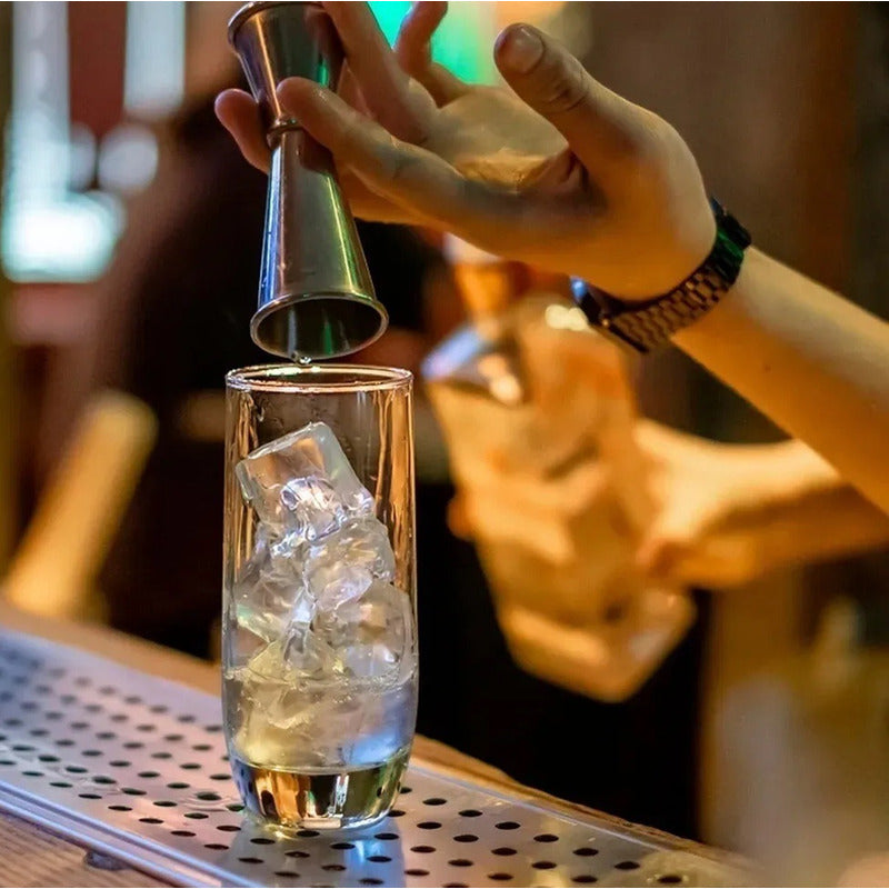 Medidor Tragos Jigger Japones Doble 30-60ml Acero Inoxidable Plateado