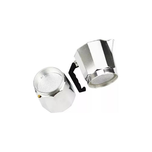 Cafetera Espresso Italiana Aluminio 3 Tazas Cocina Tetera Blanco