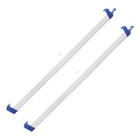 Pack X2 Lampara Emergencia Luz Barra Led Recargable Usb 30cm Blanca/azul