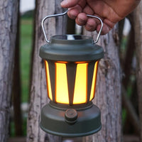 Lampara De Camping Con Energía Solar Recargable Usb Verde