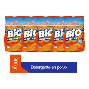 X5 Detergente Bio Frescura En Polvo Desierto Florido 800g