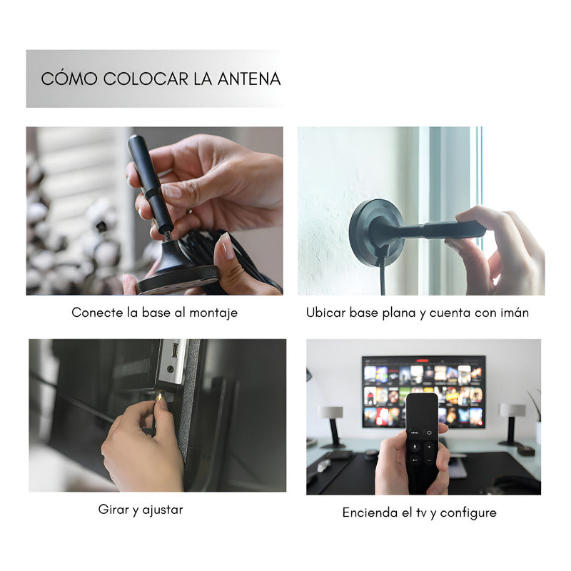 Antena Digital 4k Smart Tv Para Interiores